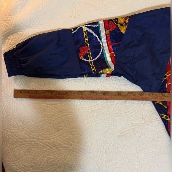 Vintage 1990s Windbreaker Nylon Navy Jacket Medium - Picture 9 of 9